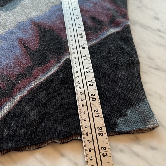 ROCK AND REPUBLIC Cutout Dolman Sleeve Sweater Black Gray Plum Lavender XS - Picture 5 of 8